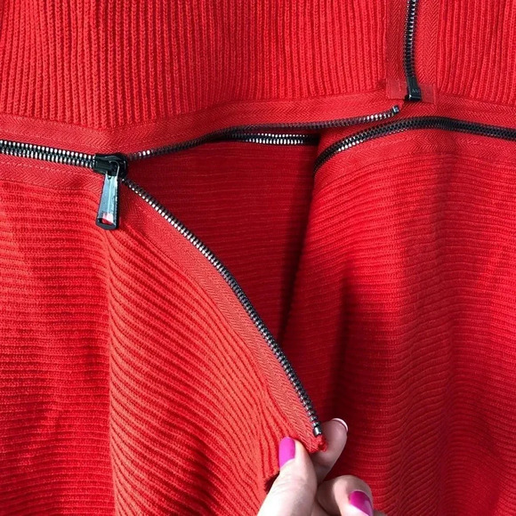 Tracy Reese Zip Off Cardigan in Maasai Red Size XS NWT - Picture 6 of 15